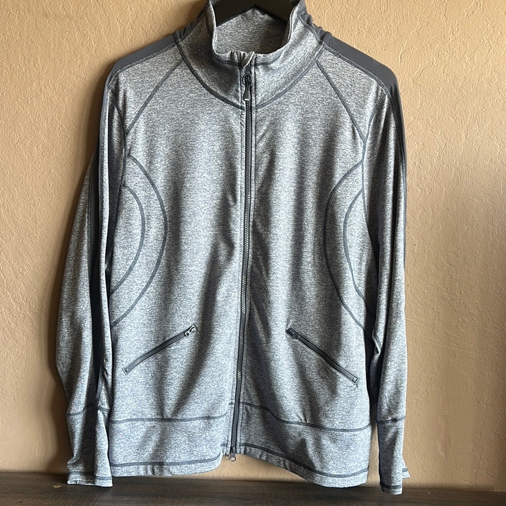 Gray Full-Zip Zella Jacket